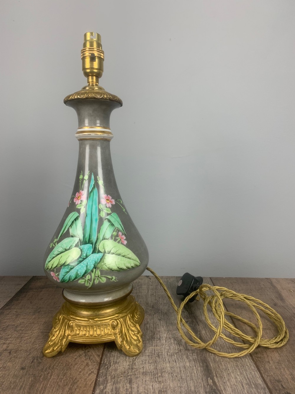 French Antique Table Lamp  View XII