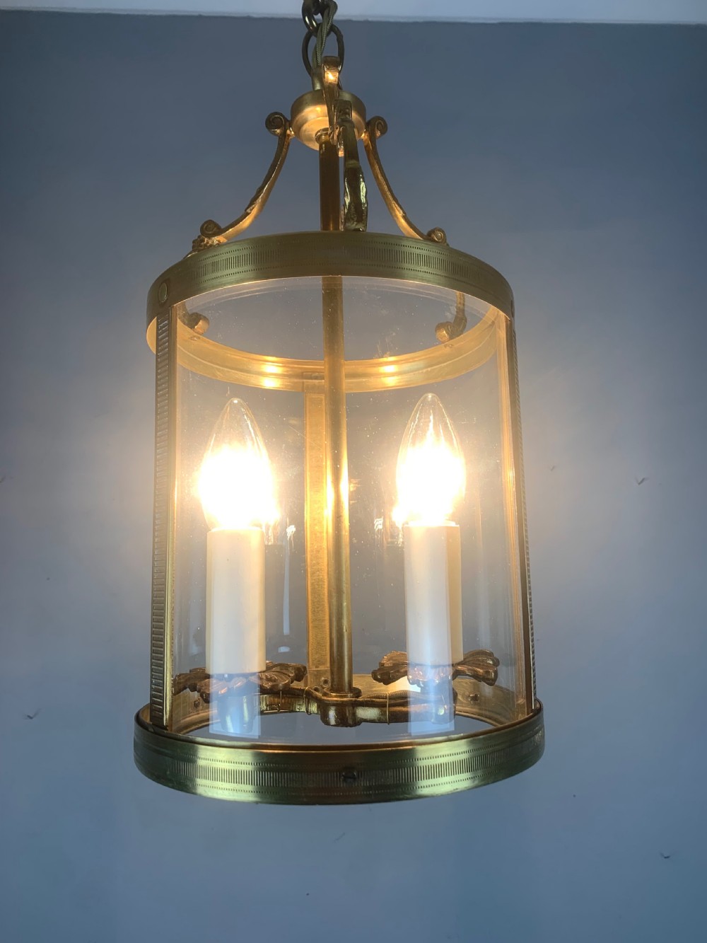 French Antique Twin Light Lantern  View II