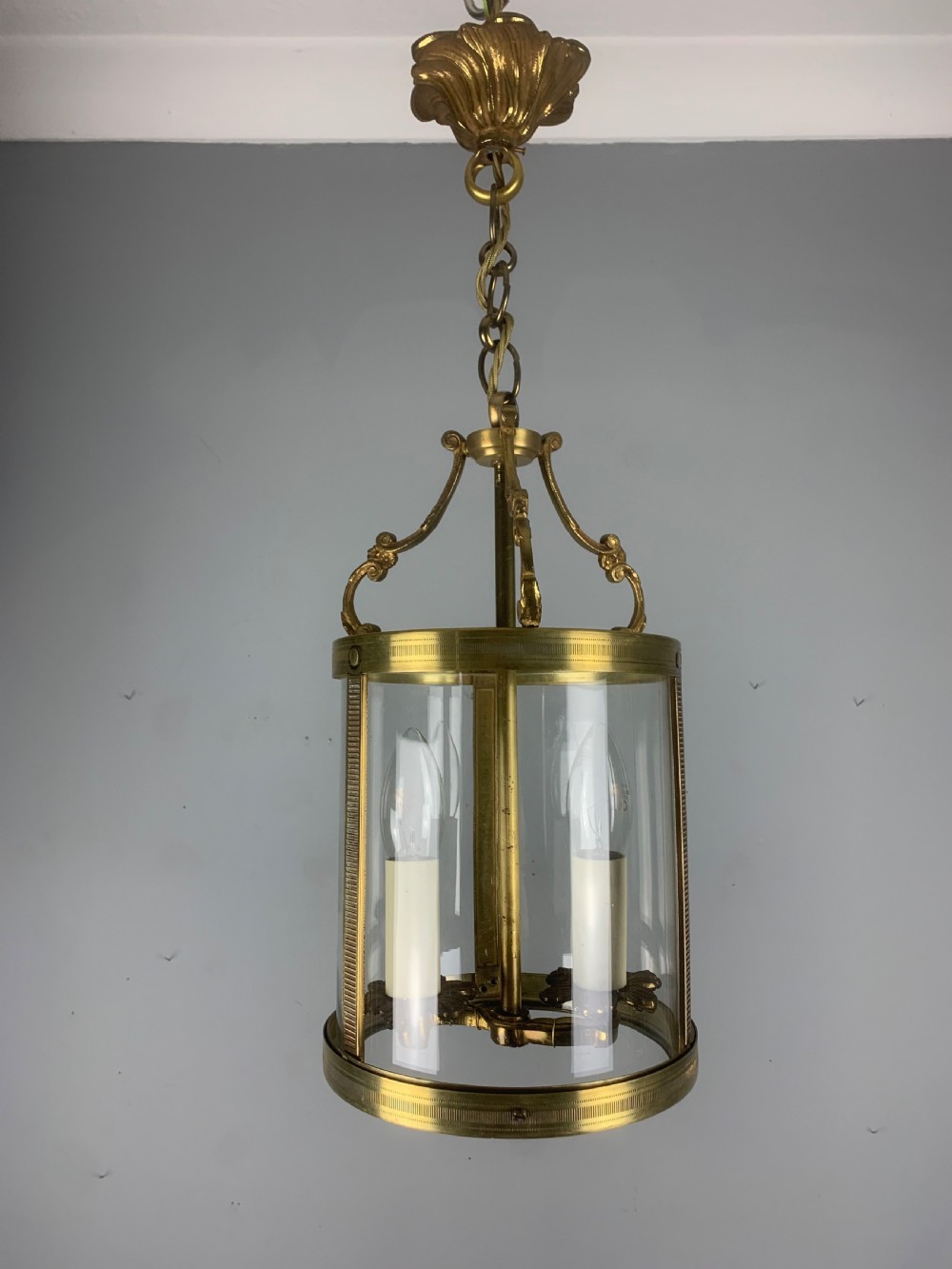French Antique Twin Light Lantern  View IV