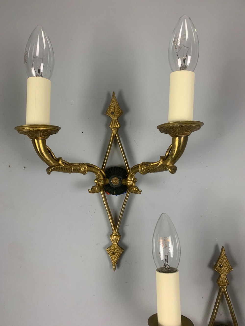 Pair of French Empire Antique Wall Lights  View III