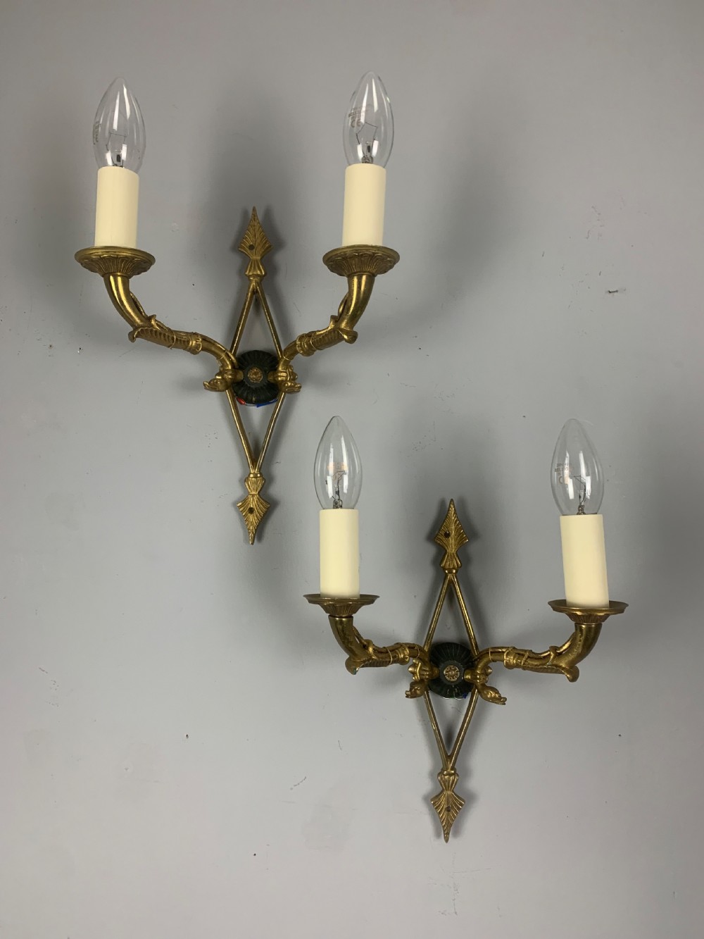 Pair of French Empire Antique Wall Lights  View IV