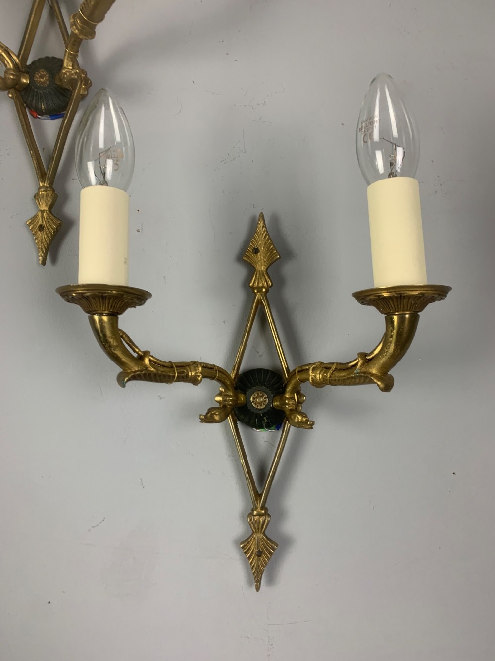 Pair of French Empire Antique Wall Lights  View V