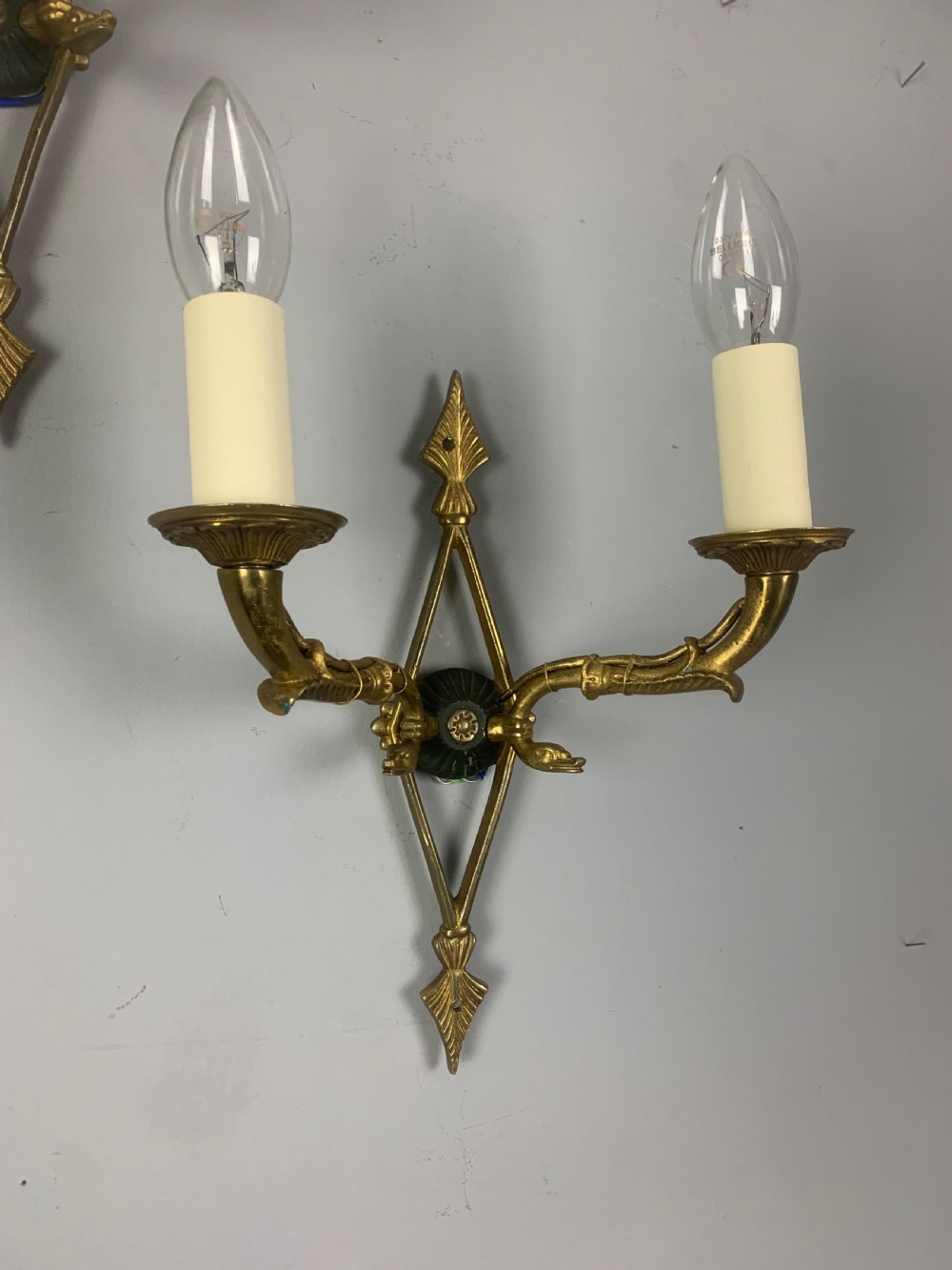 Pair of French Empire Antique Wall Lights  View VI