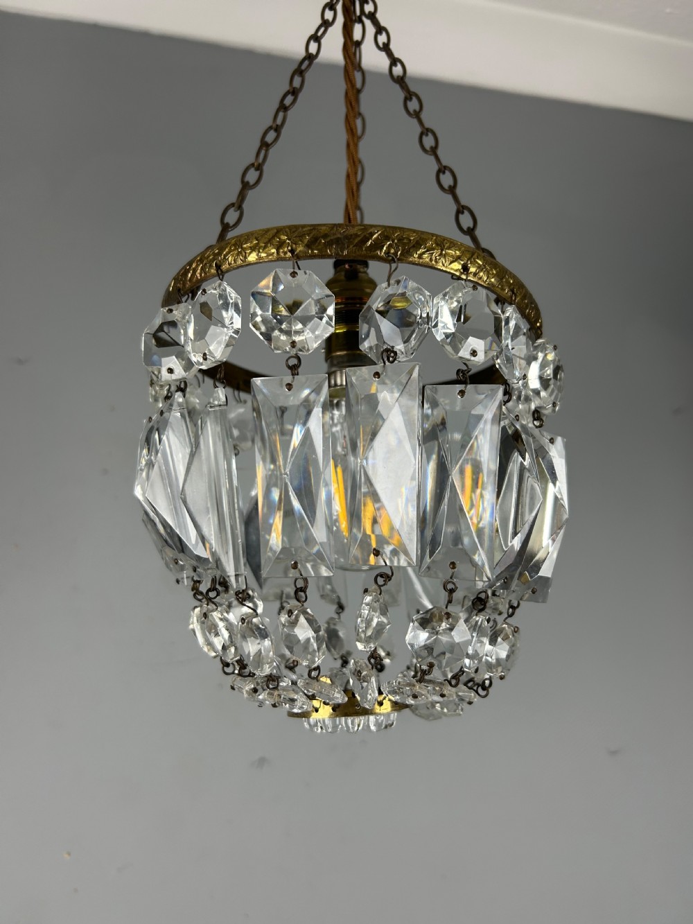 Crystal Lustre Chandelier, Ceiling Light View III