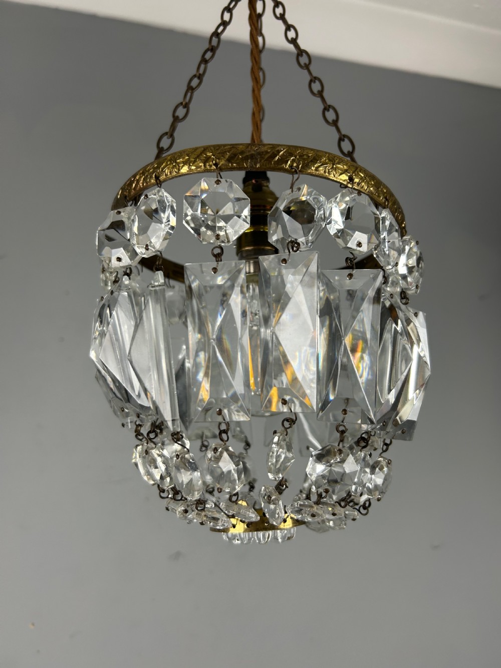 Crystal Lustre Chandelier, Ceiling Light View VIII