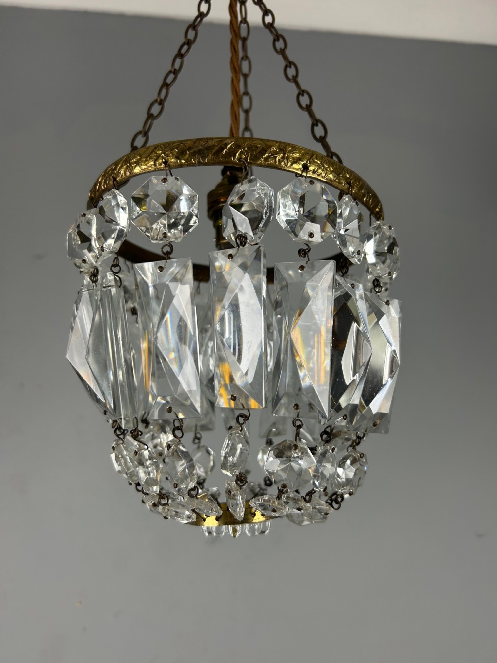 Crystal Lustre Chandelier, Ceiling Light View X