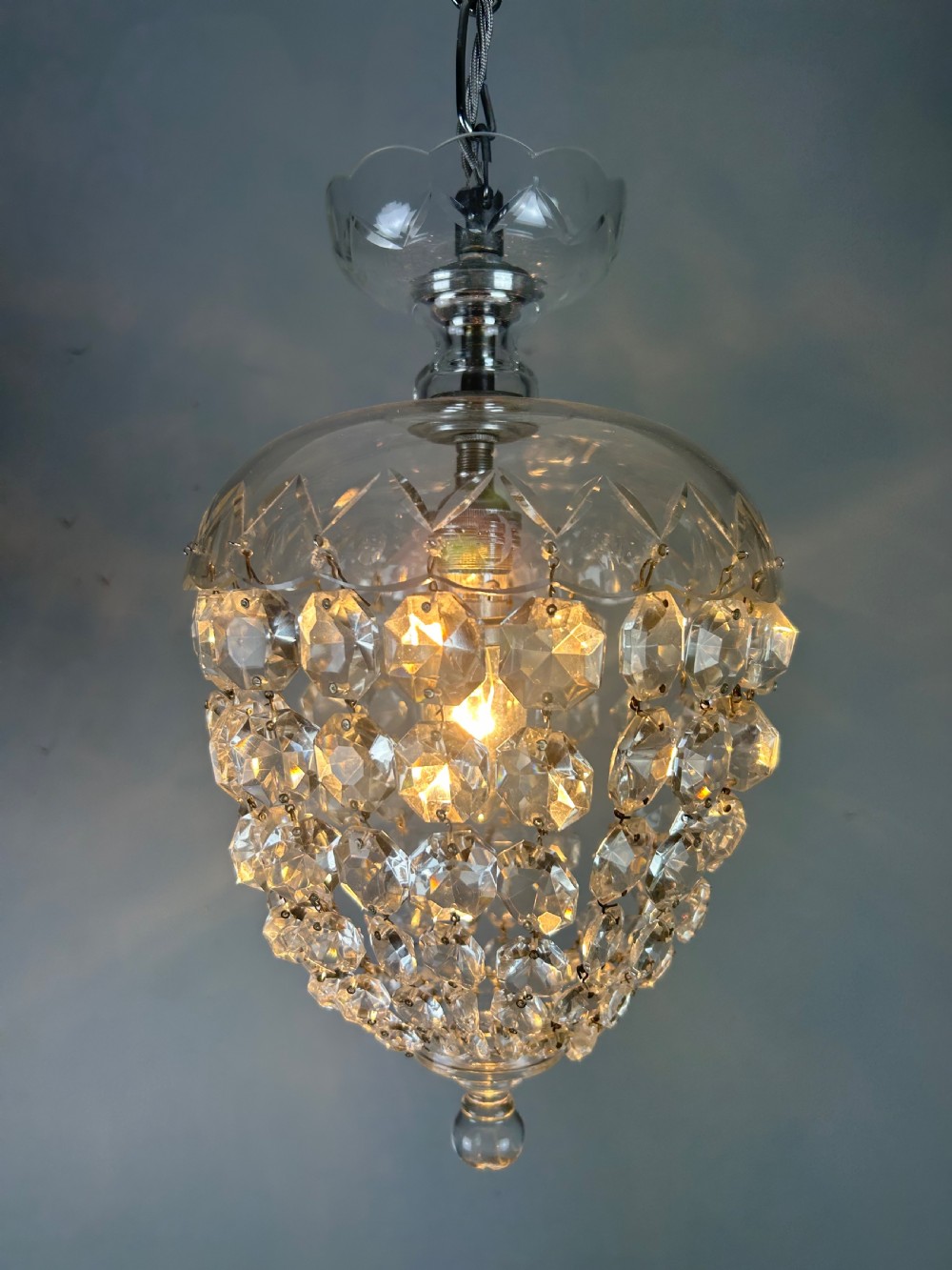 Crystal Lustre Chandelier, Ceiling Light View II