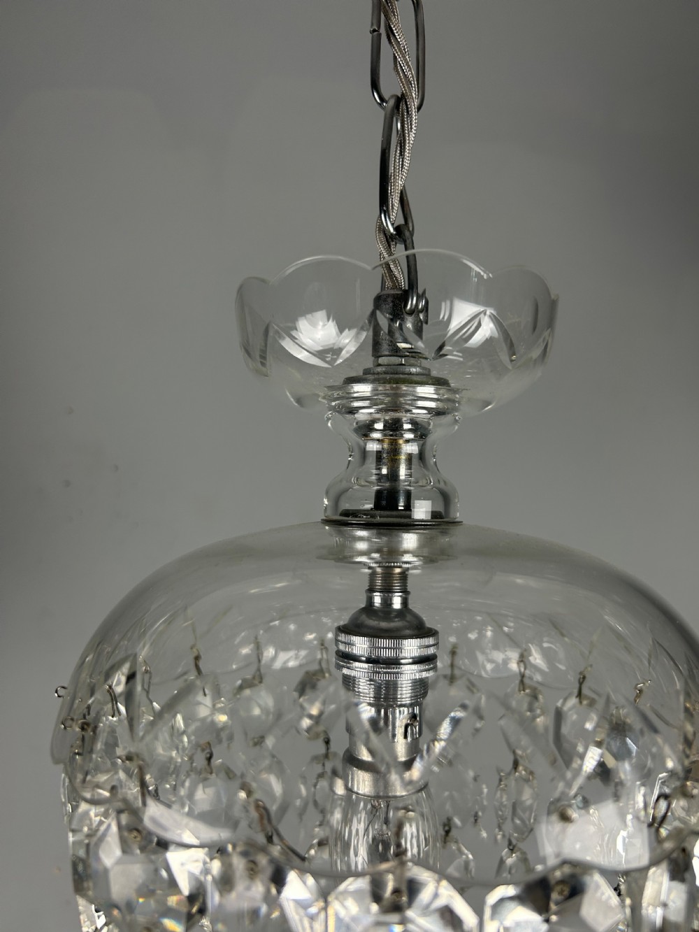 Crystal Lustre Chandelier, Ceiling Light View IV