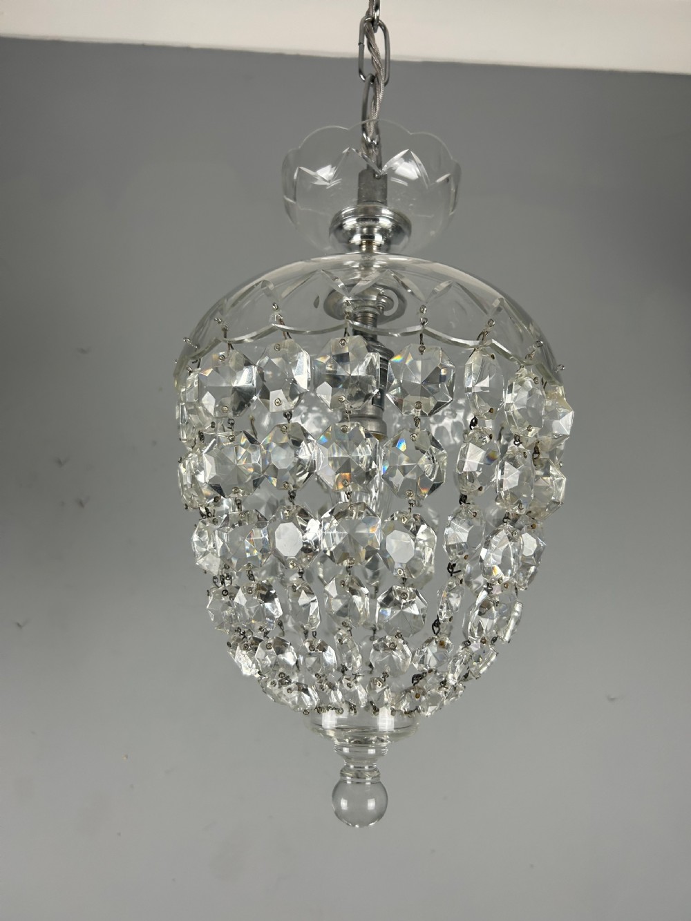 Crystal Lustre Chandelier, Ceiling Light View VII