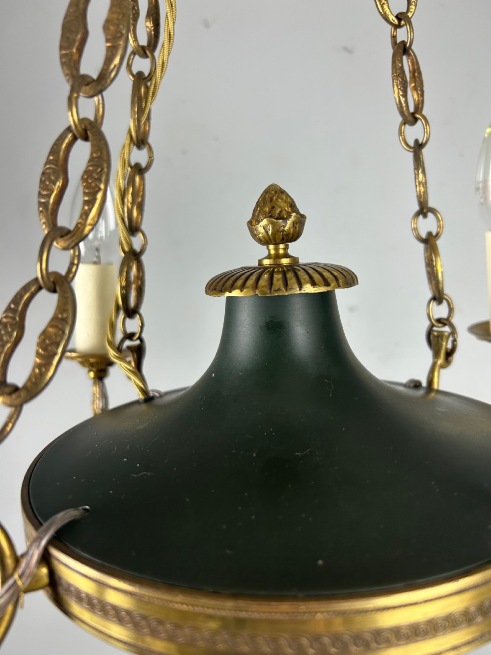 French 4 Arm Empire Antique Chandelier View III