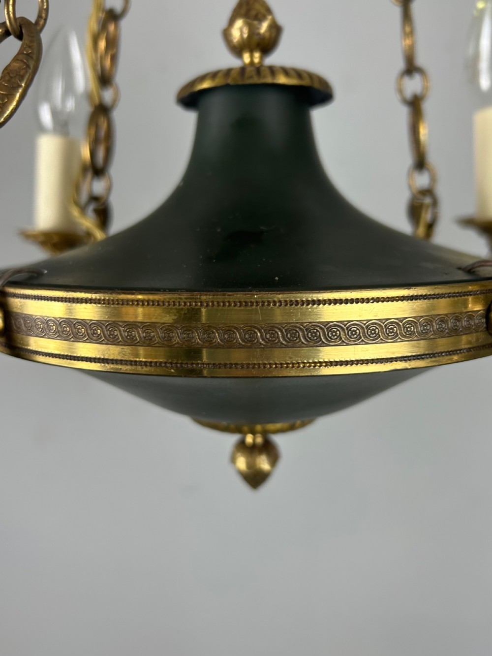 French 4 Arm Empire Antique Chandelier View IV