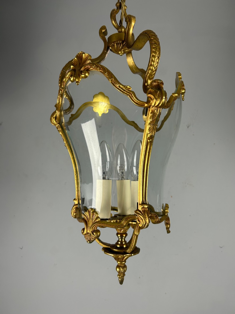 French Louis XV Style 3 Light Lantern