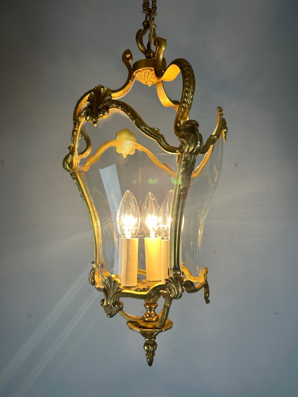 French Louis XV Style 3 Light Lantern View IV