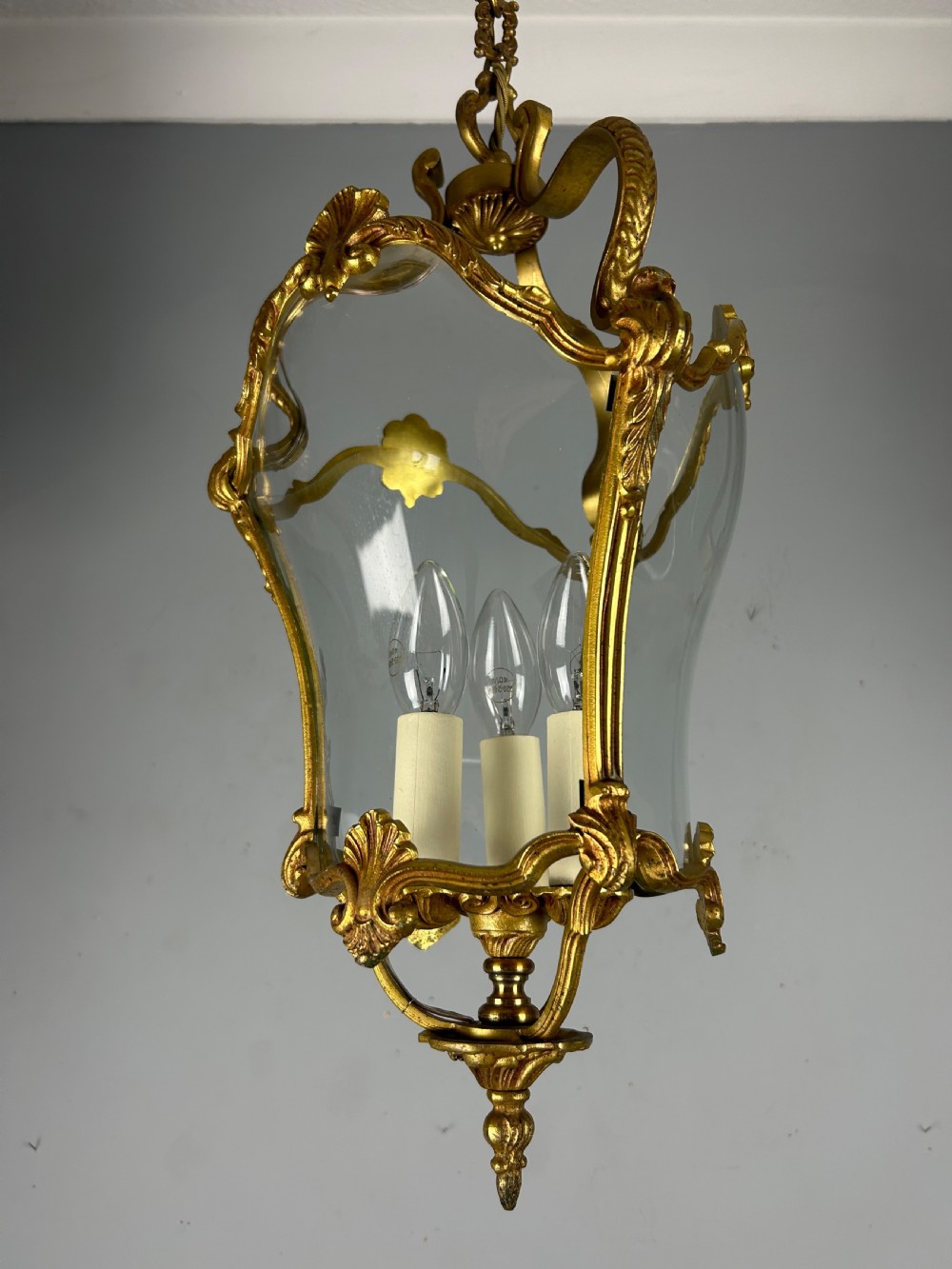 French Louis XV Style 3 Light Lantern View VII