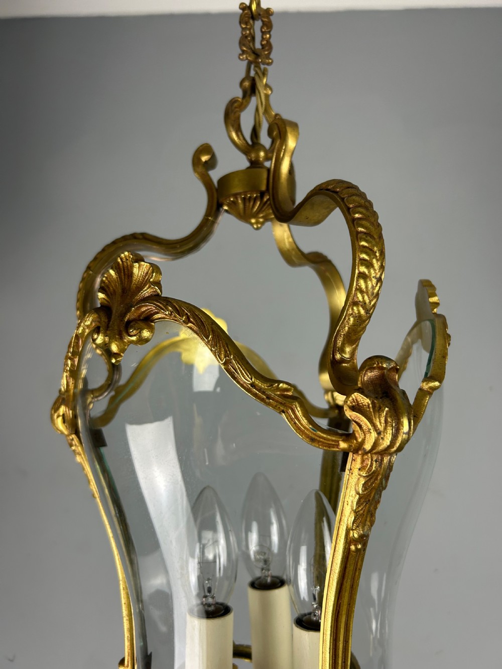 French Louis XV Style 3 Light Lantern View IX