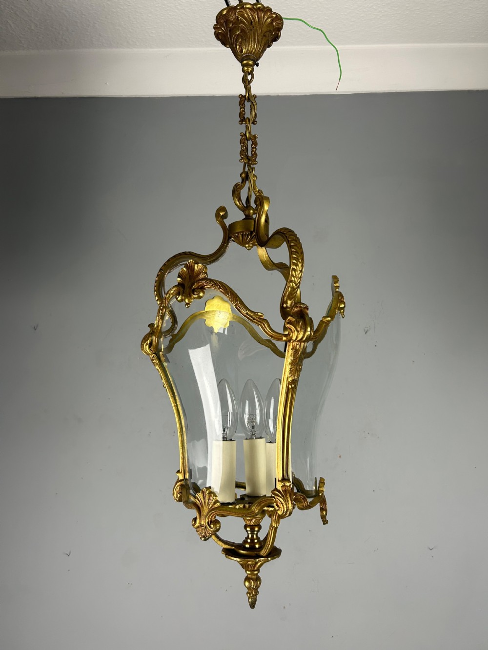 French Louis XV Style 3 Light Lantern View XI