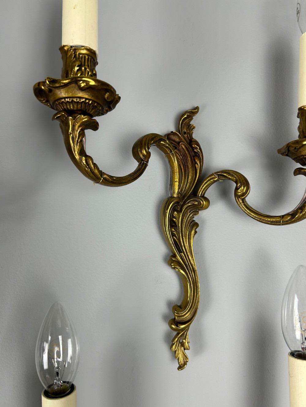 Set of 4 French Gilded Antique Wall Lights View VII