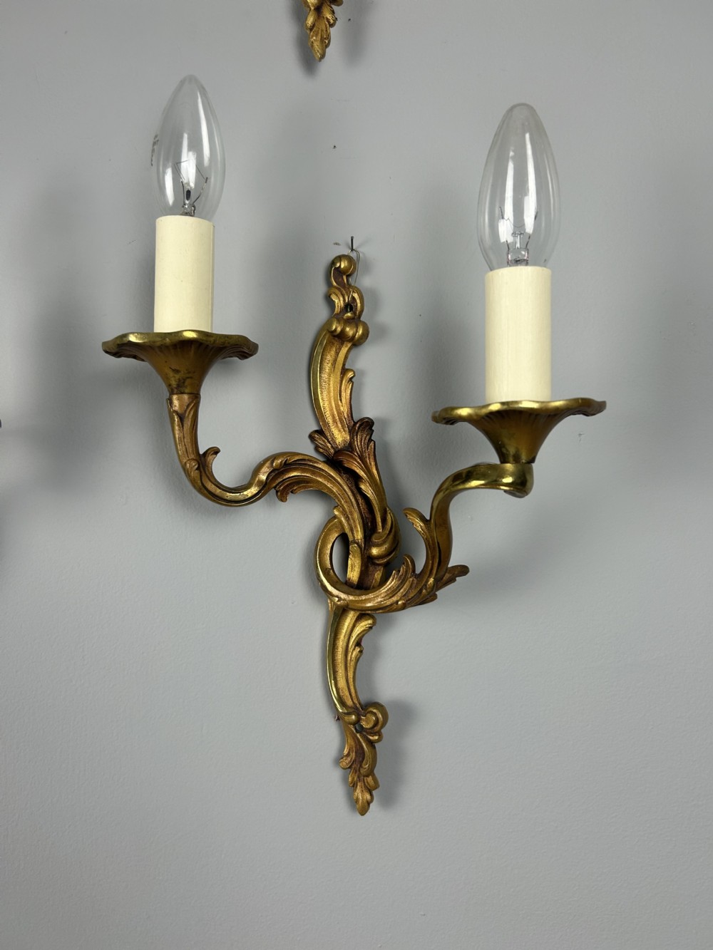 Set Of 4 French Gilded Antique Wall Lights View V