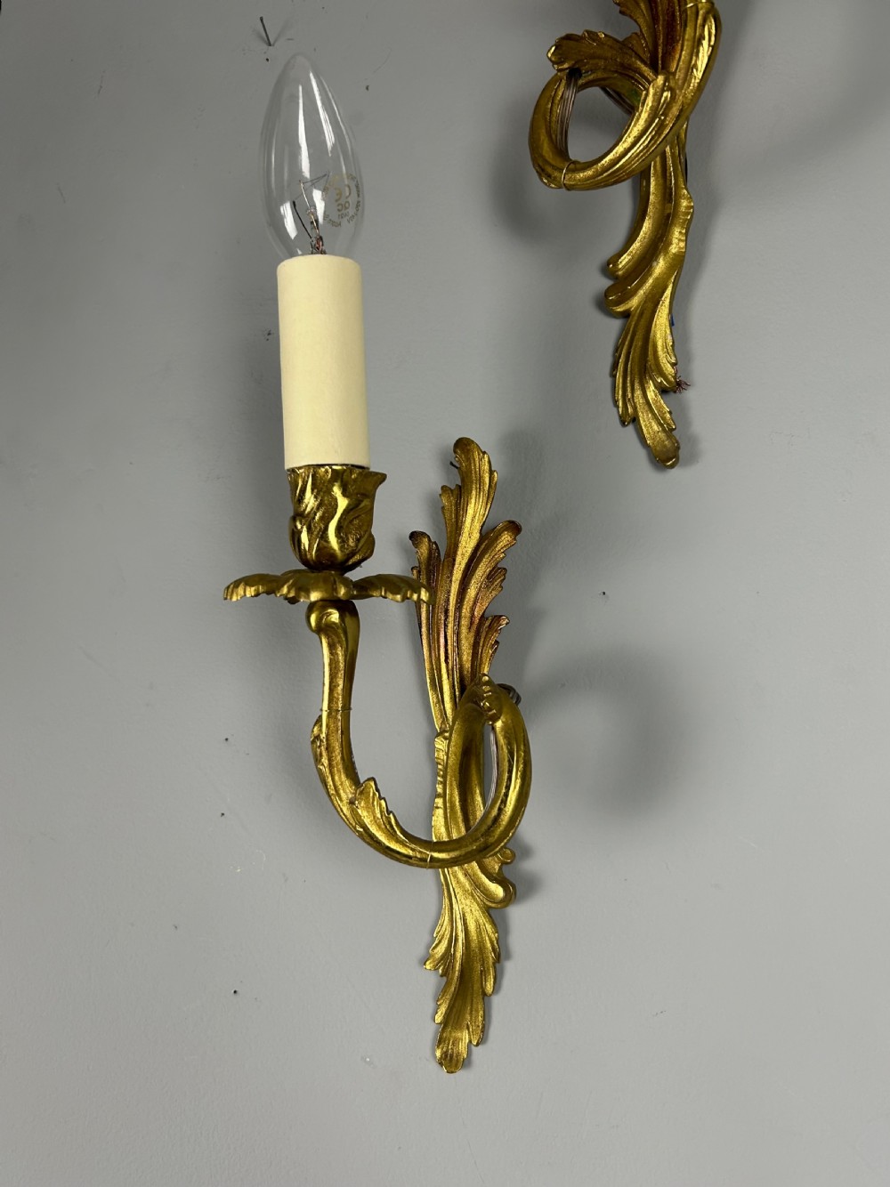 French Pair Of Single Arm Antique Wall Lights View VII