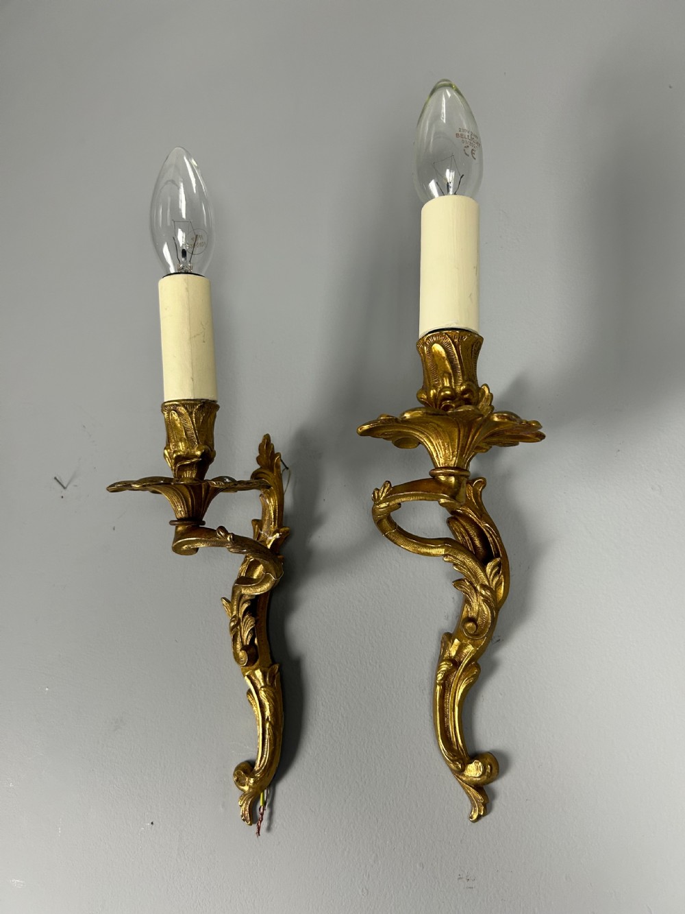 French Pair Of Single Arm Antique Wall Lights View II