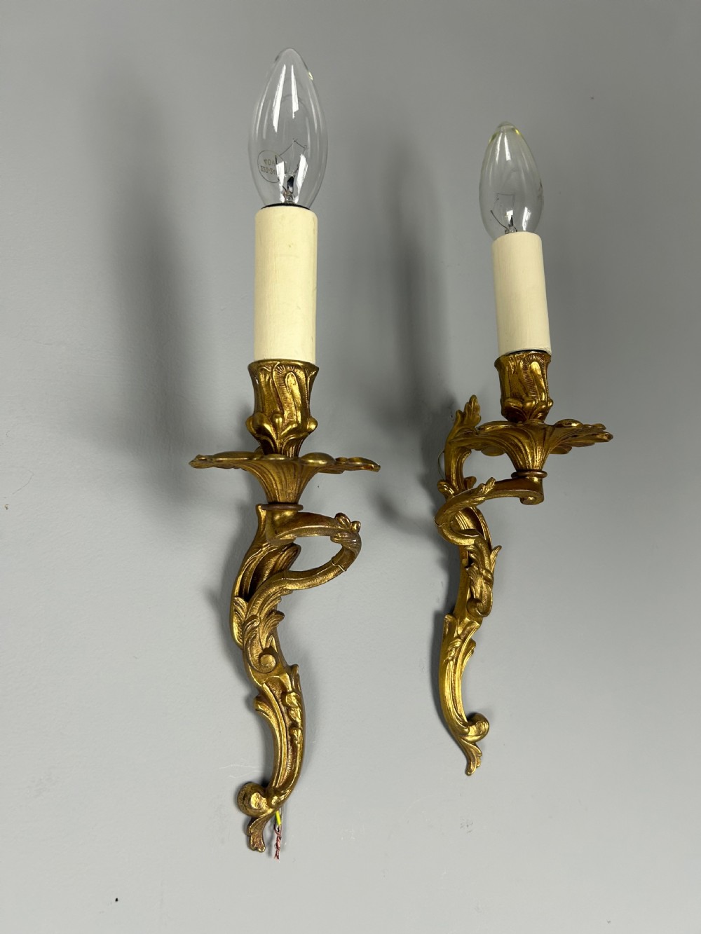 French Pair Of Single Arm Antique Wall Lights View VII