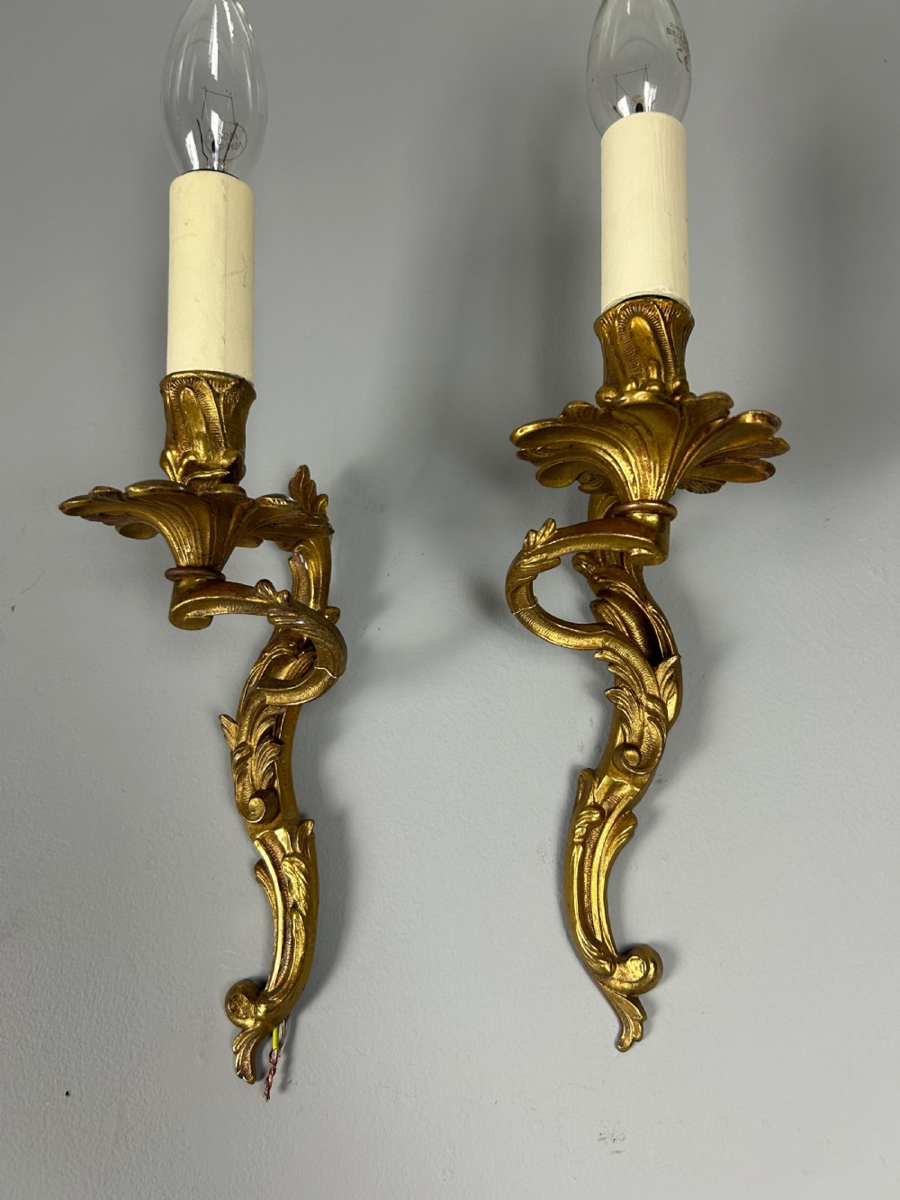 French Pair Of Single Arm Antique Wall Lights View VIII