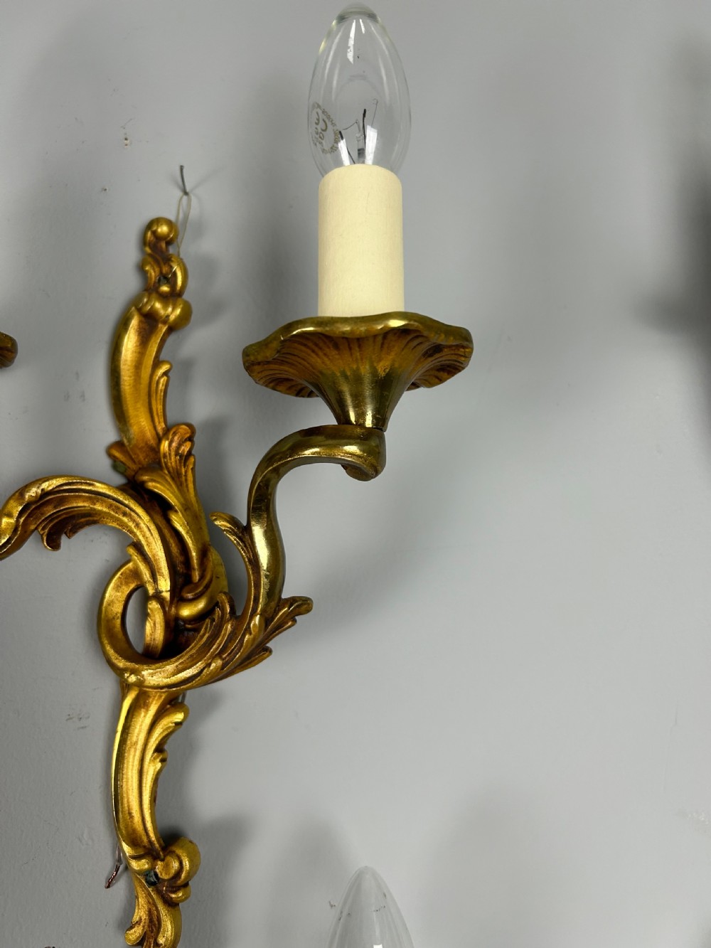 Set Of 6 French Gilded Antique Wall Lights View VII