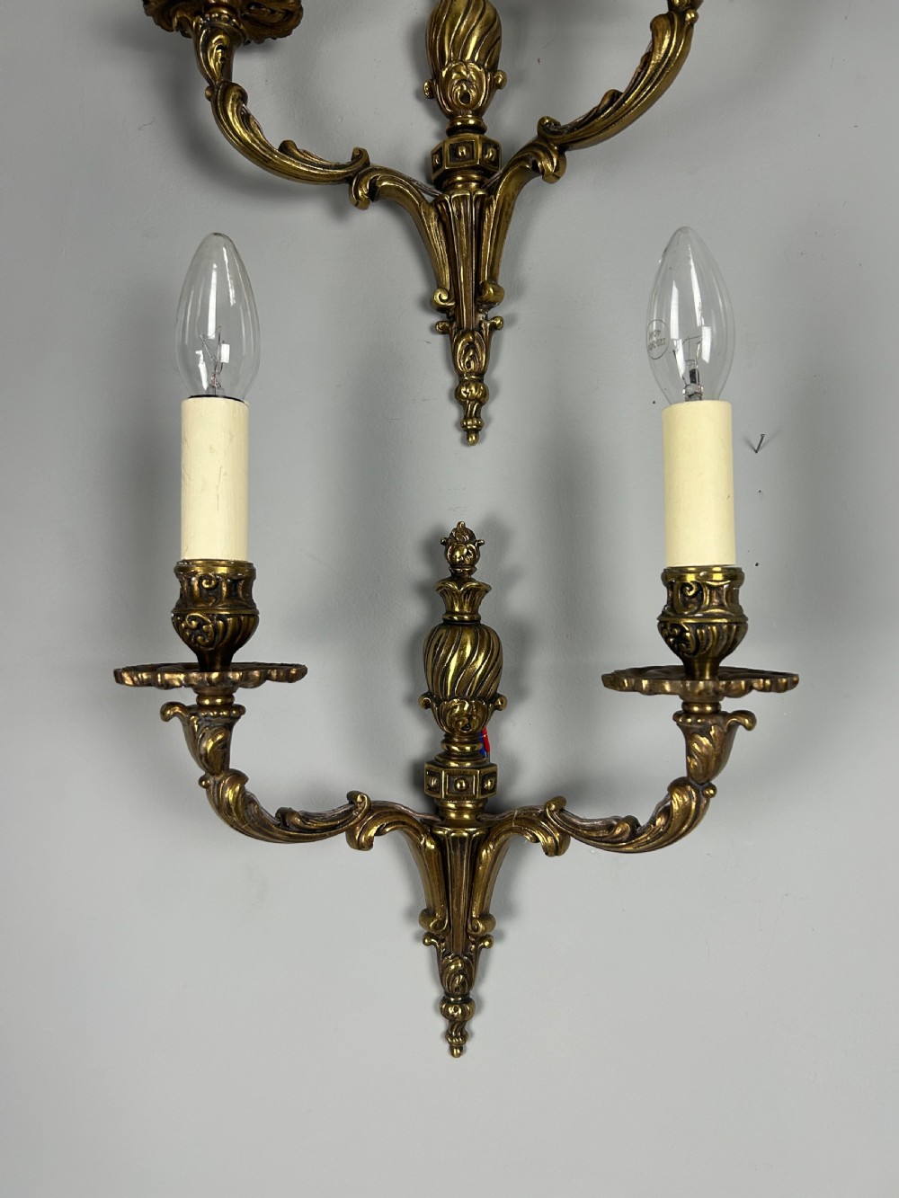 Set Of 3 French Bronze Antique Wall Lights View VII