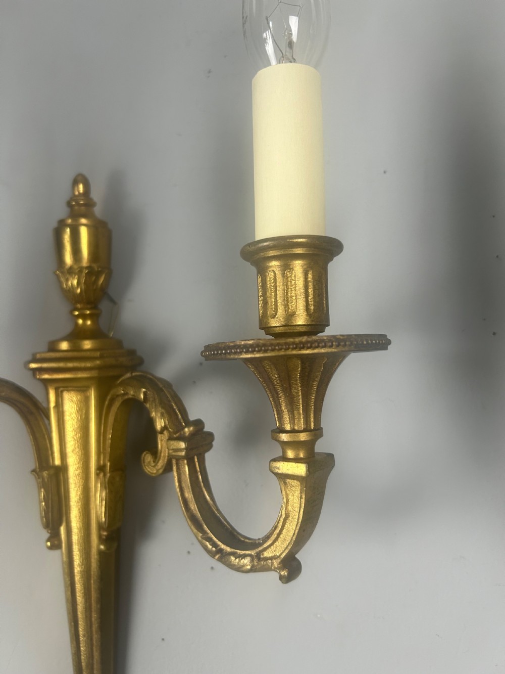 French Pair Of Gilded Antique Wall Lights View III