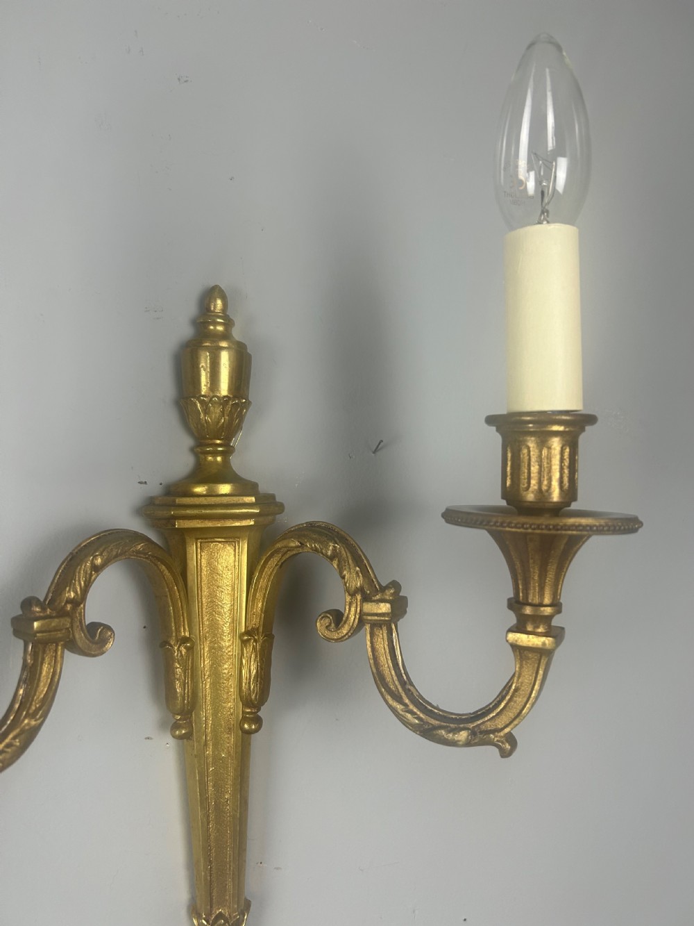 French Pair Of Gilded Antique Wall Lights View IV