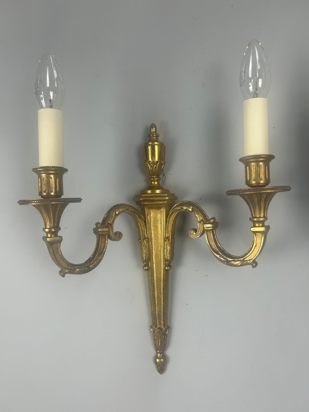 French Pair Of Gilded Antique Wall Lights View V