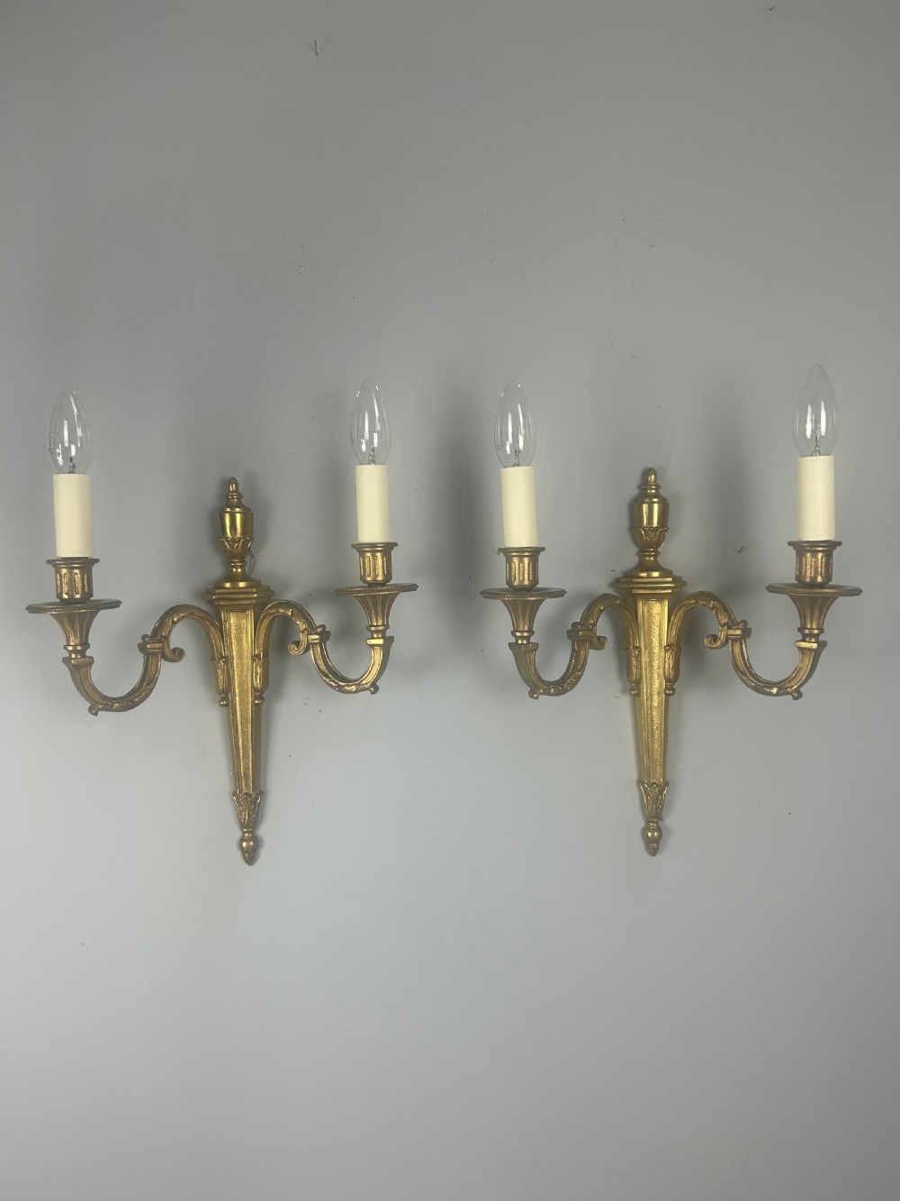 French Pair Of Gilded Antique Wall Lights View VI