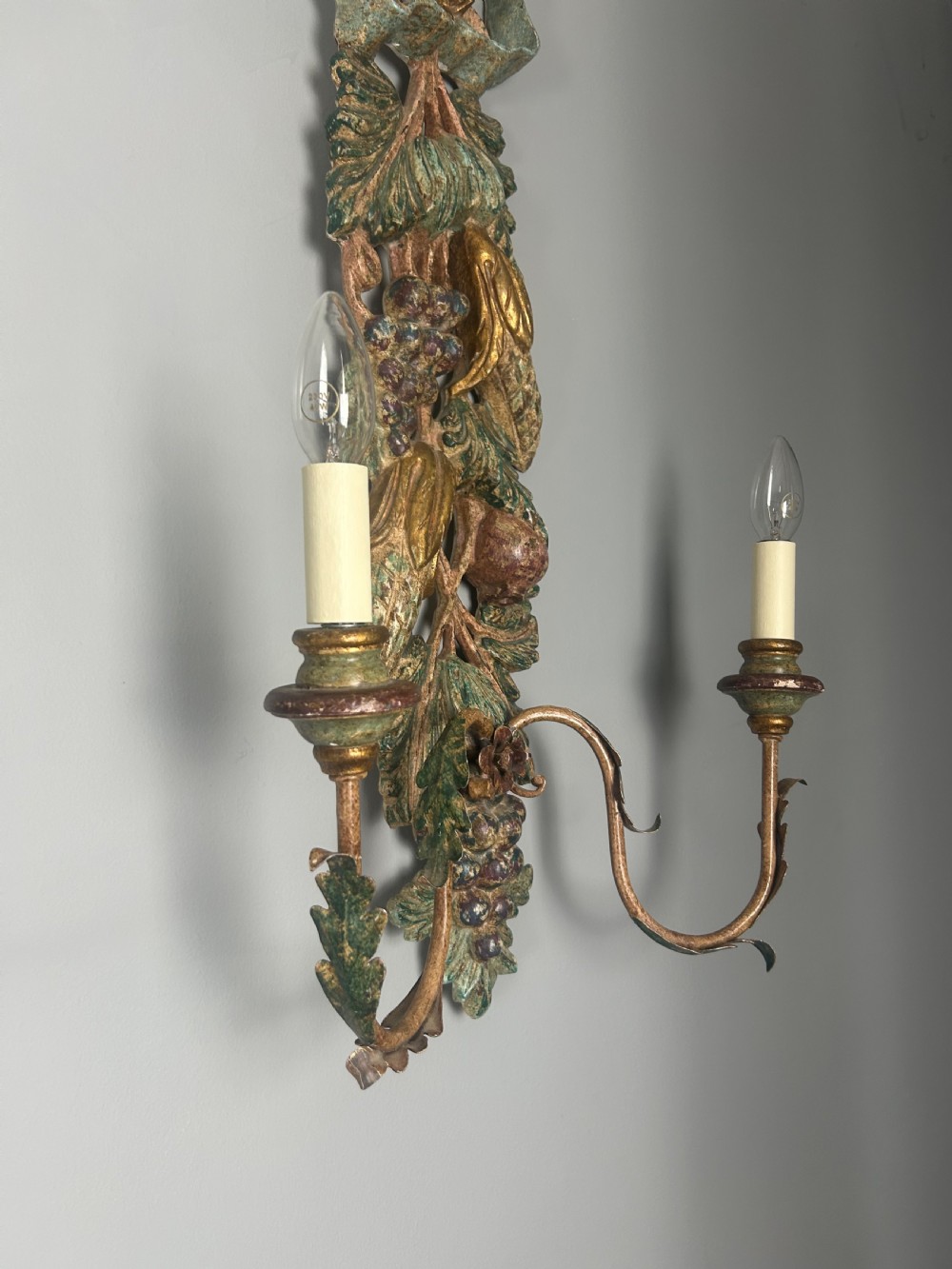 Set of 3 Large Polychrome Wall Lights  View III