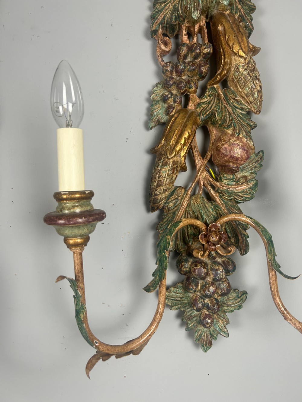 Set of 3 Large Polychrome Wall Lights  View VI