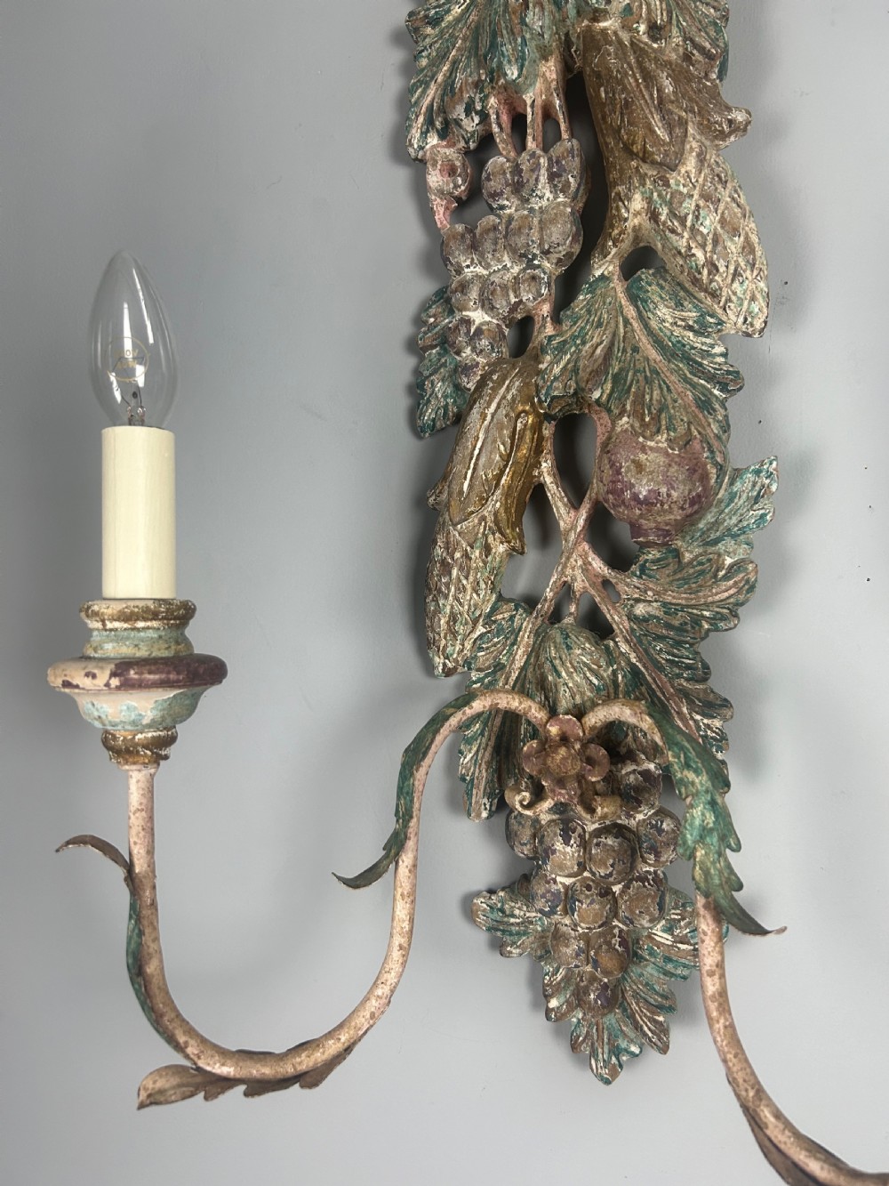 Set of 3 Large Polychrome Wall Lights  View XI