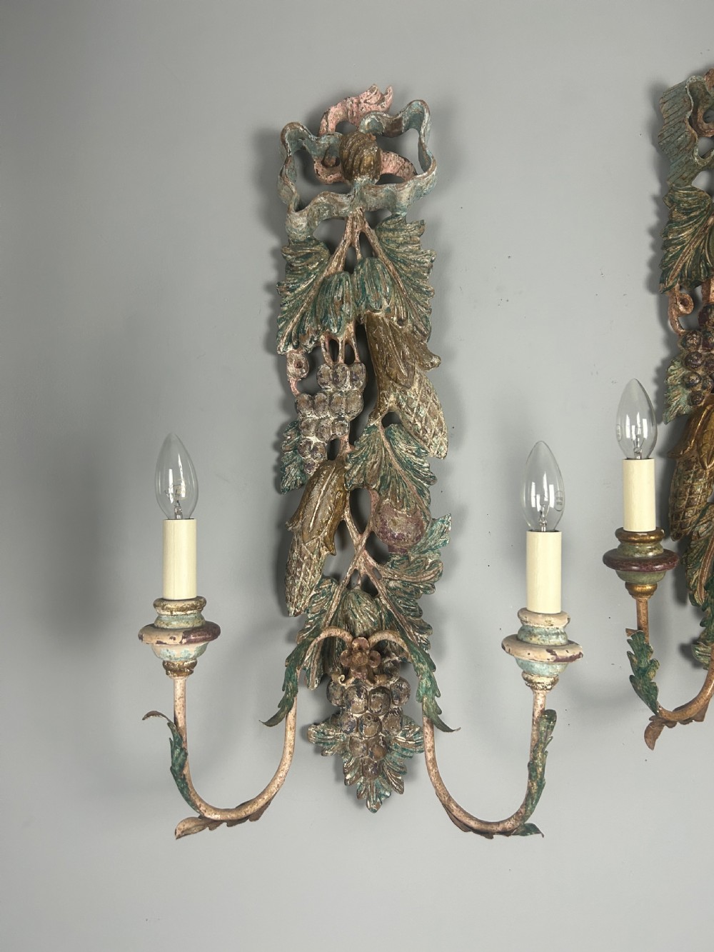 Set of 3 Large Polychrome Wall Lights  View XIII