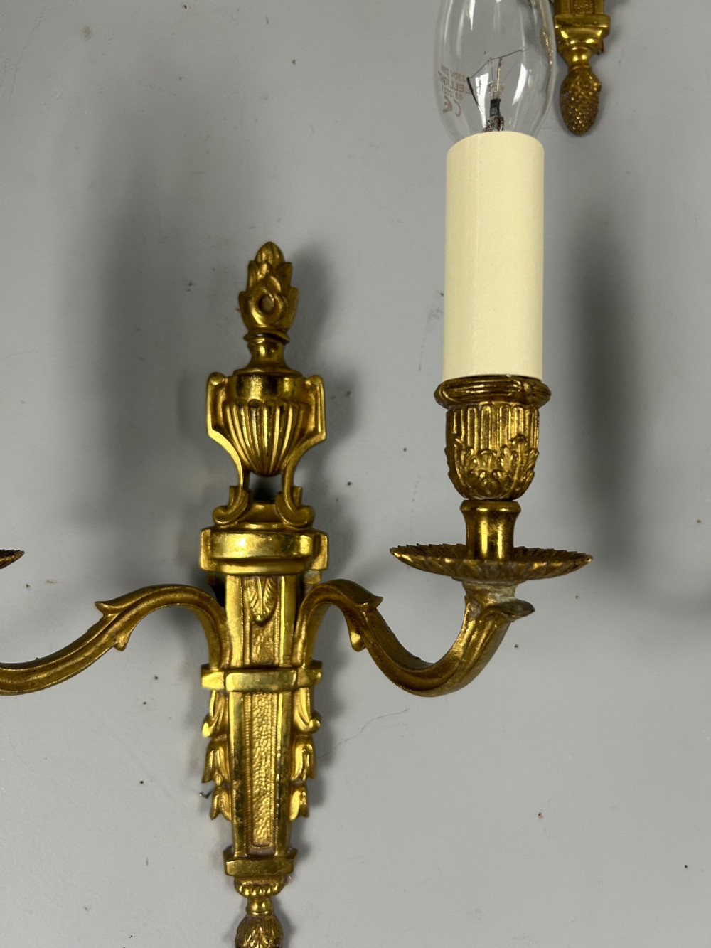Set is Classical French Brass Wall Lights  View IV