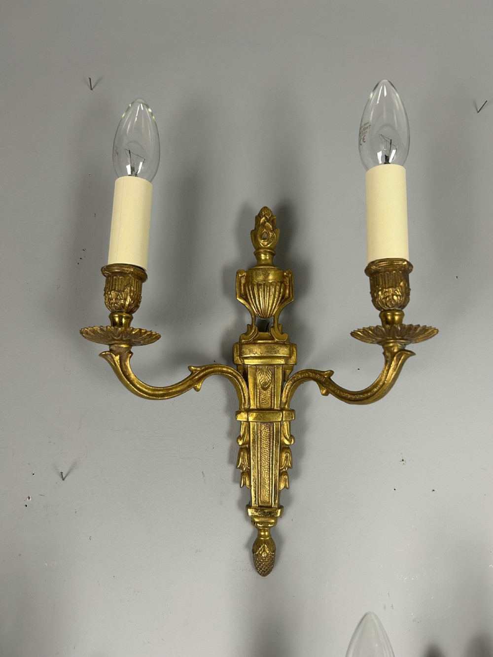 Set is Classical French Brass Wall Lights  View V
