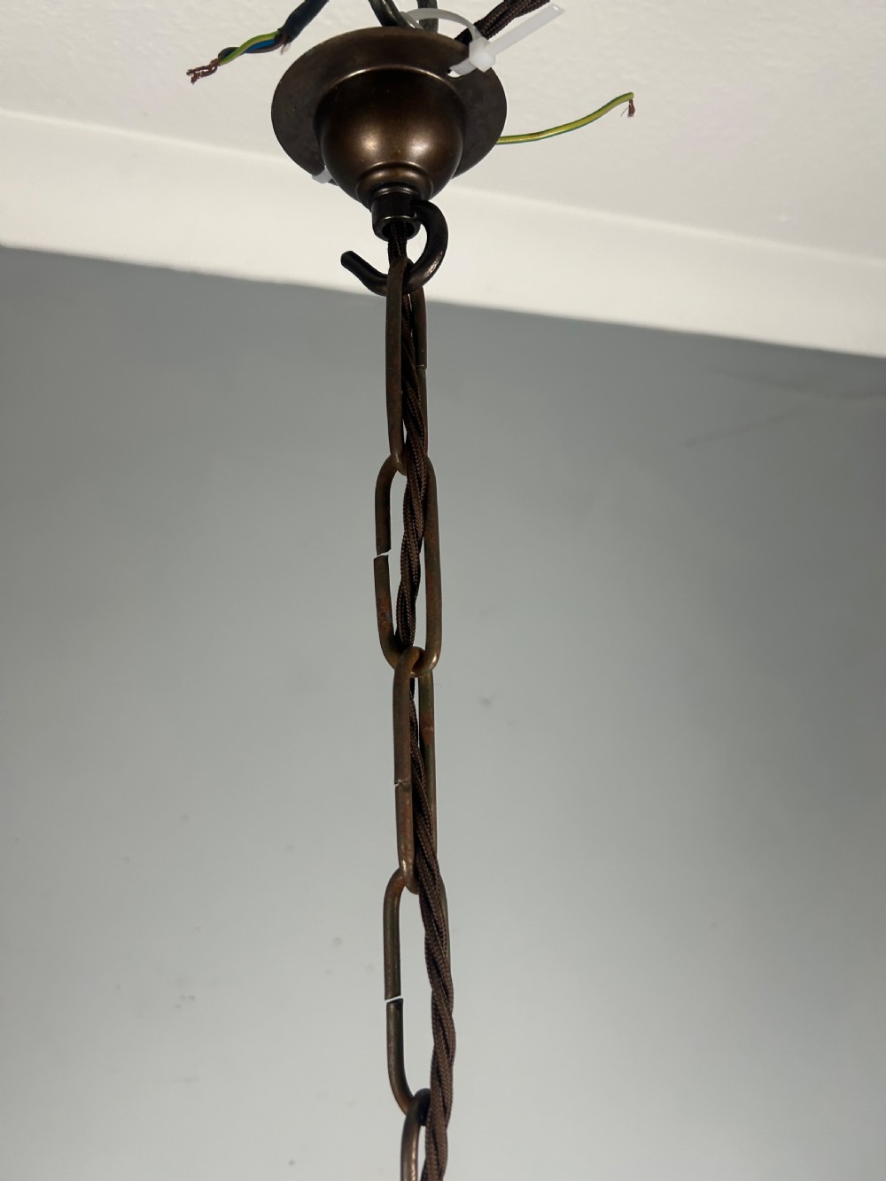 Arts & Crafts English Bronzed Brass Lantern View III