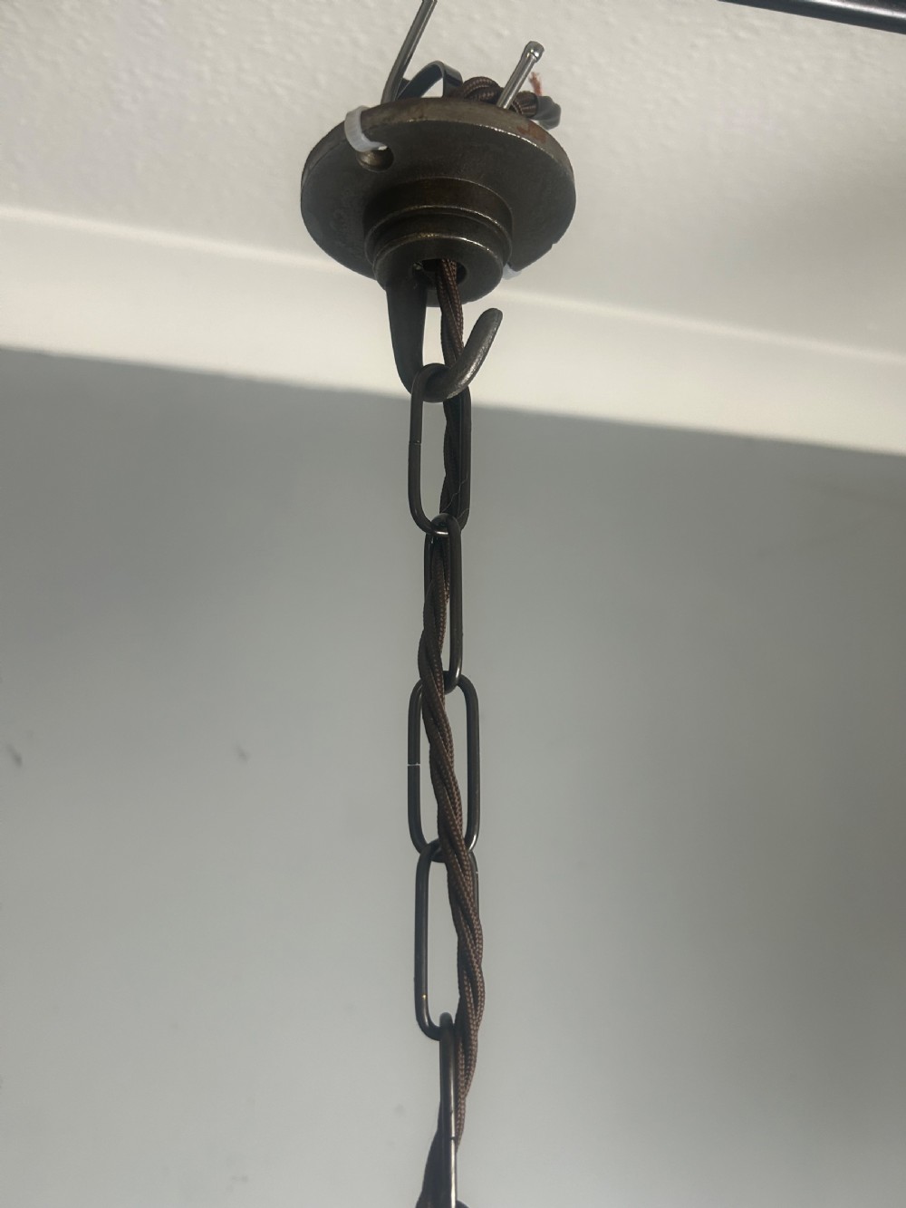 Large Art Deco Skyscraper Ceiling Light  View V