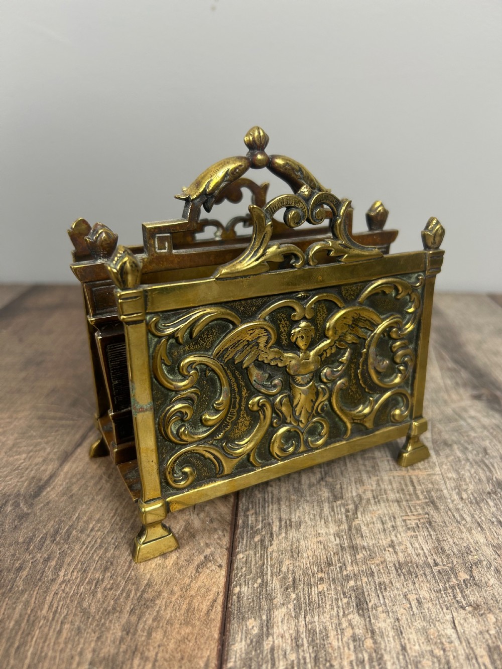Victorian Brass Letter Rack