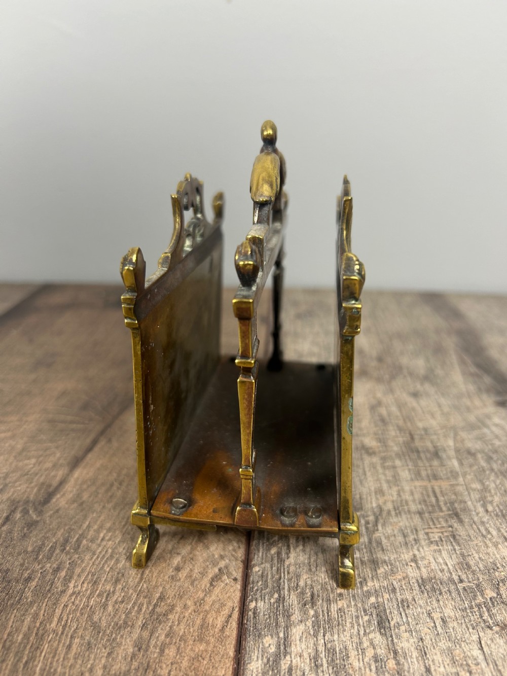 Victorian Brass Letter Rack View II