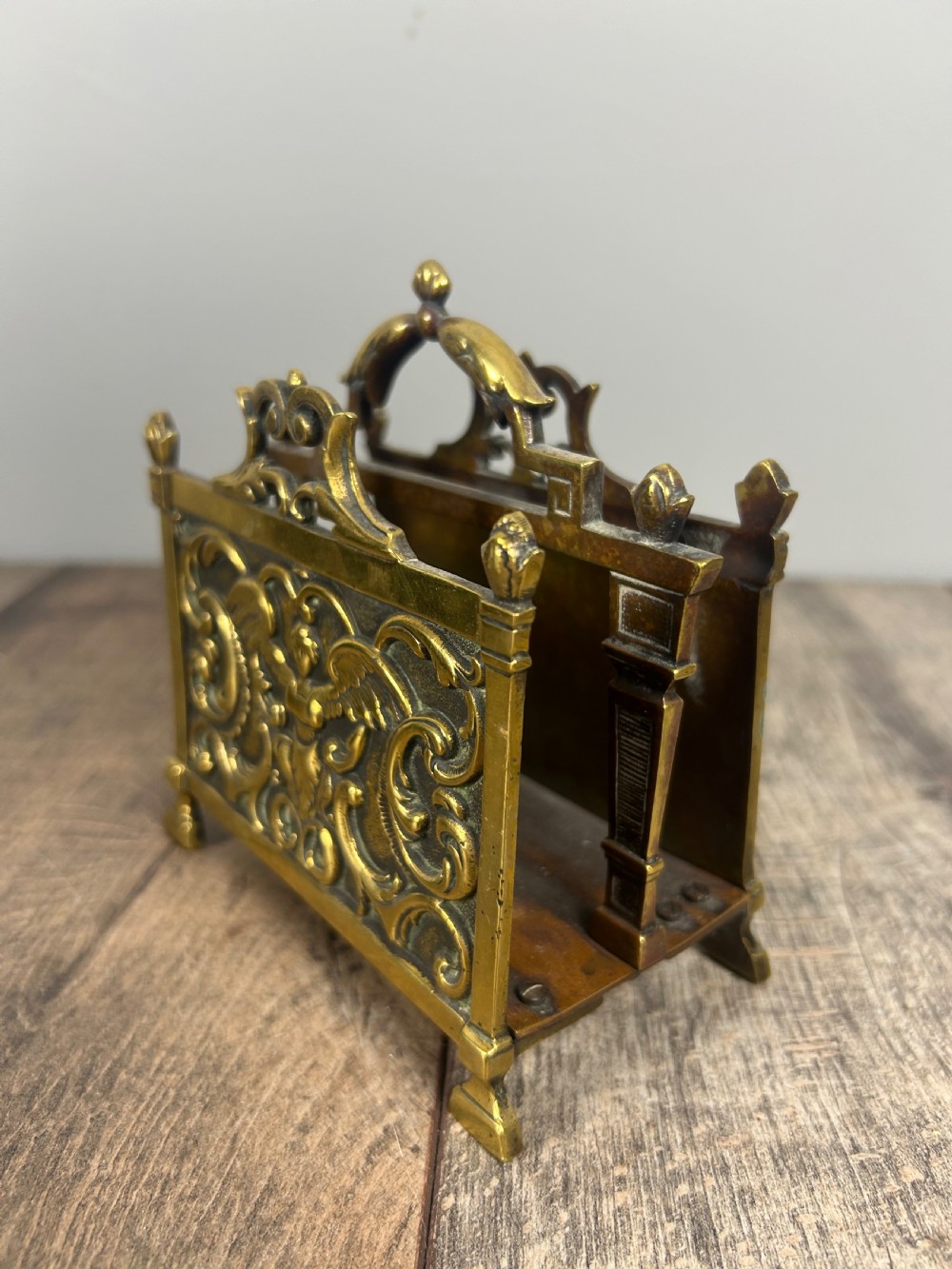 Victorian Brass Letter Rack View III