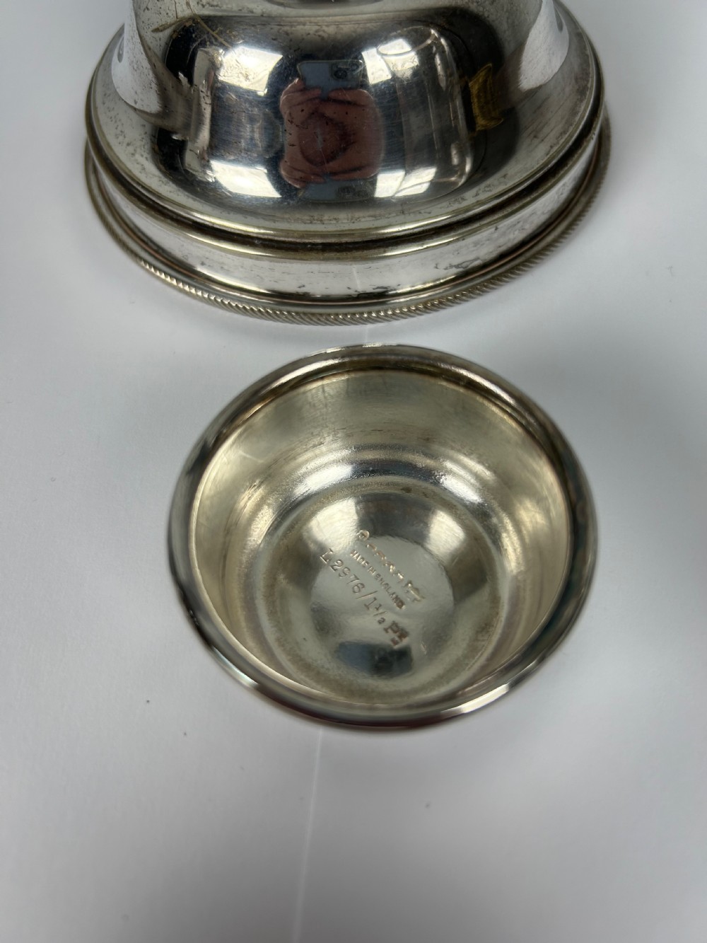 Jumbo 1 1/2 Pint James Dixon Art Deco Cockerel Glass Silver Plated Cocktail Shaker View III
