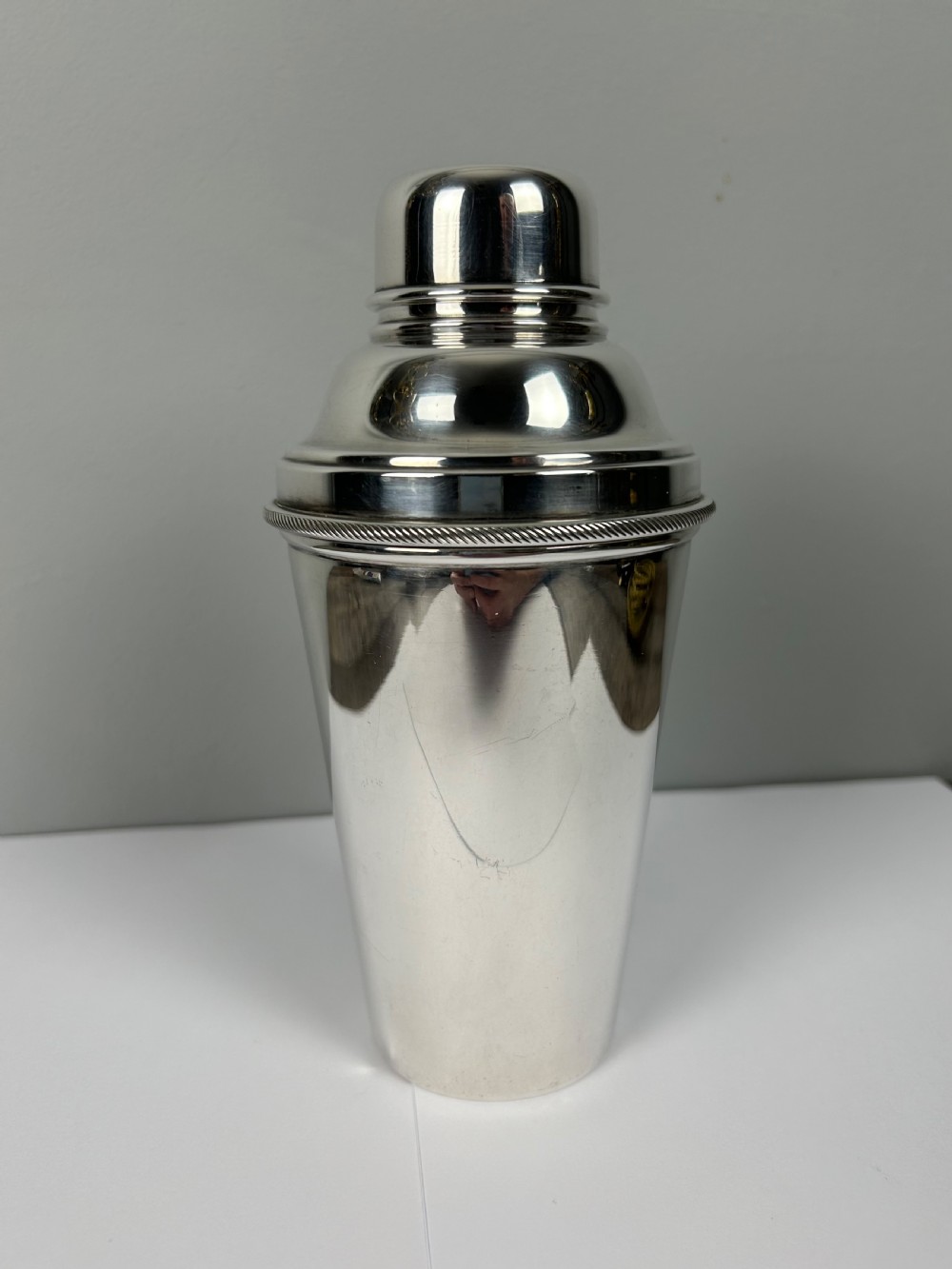 James Dixon Art Deco 1 Pint Silver Plated Cocktail Shaker with Lemon Squeezer View IX