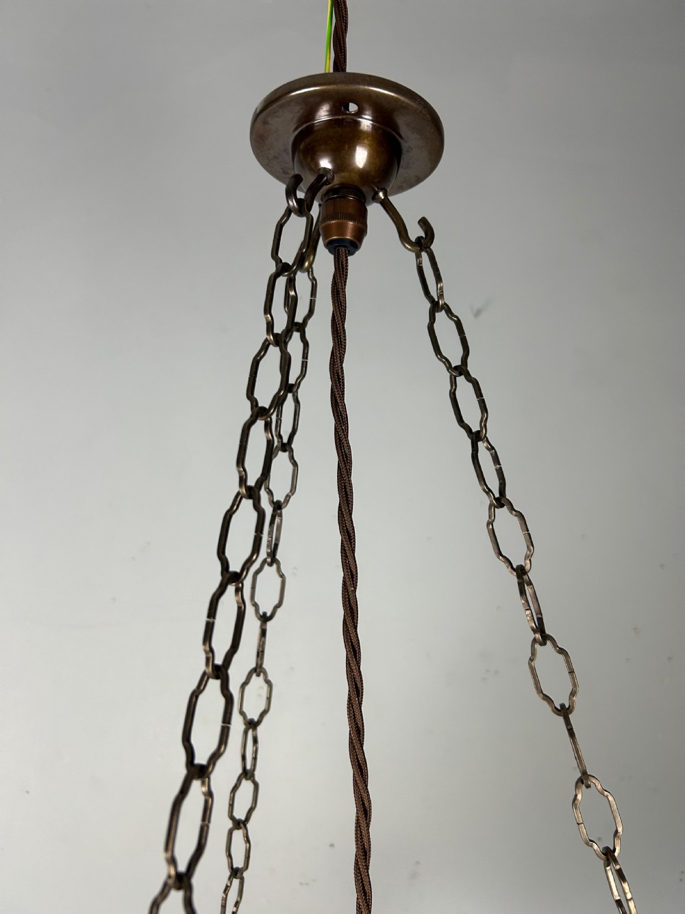 Art Deco Plafonnier, Ceiling Light, Original Shade, Rewired View IV