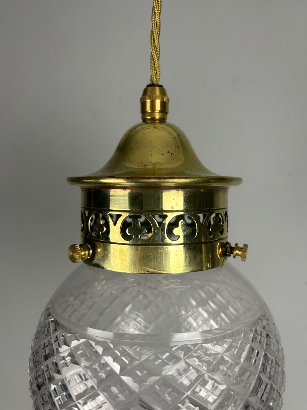 Crystal Glass Pendant Ceiling Light With Original Gallery View III