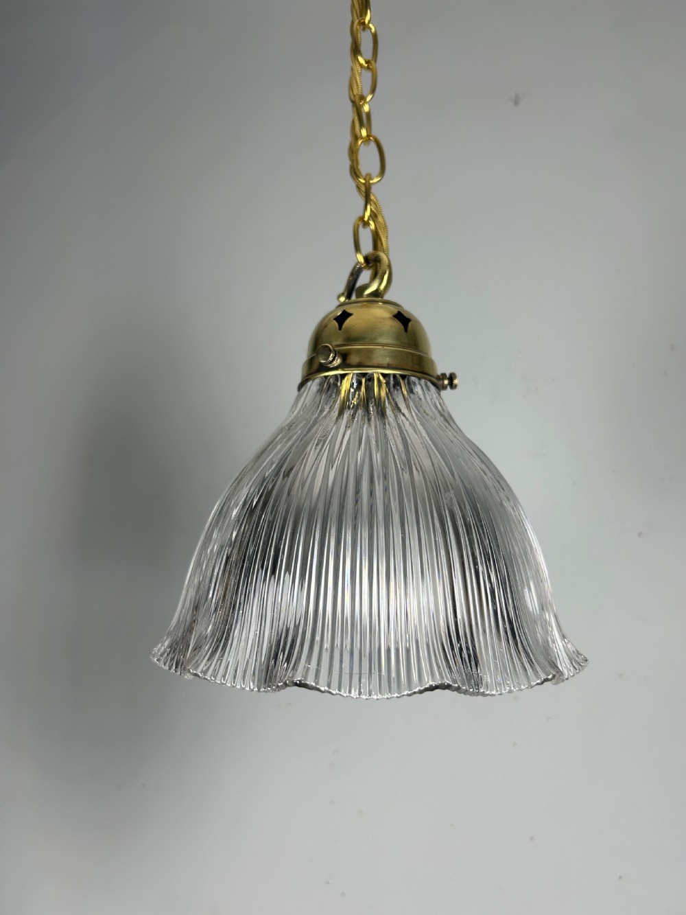 Holophane Pendant Ceiling Light With Original Shade View VI