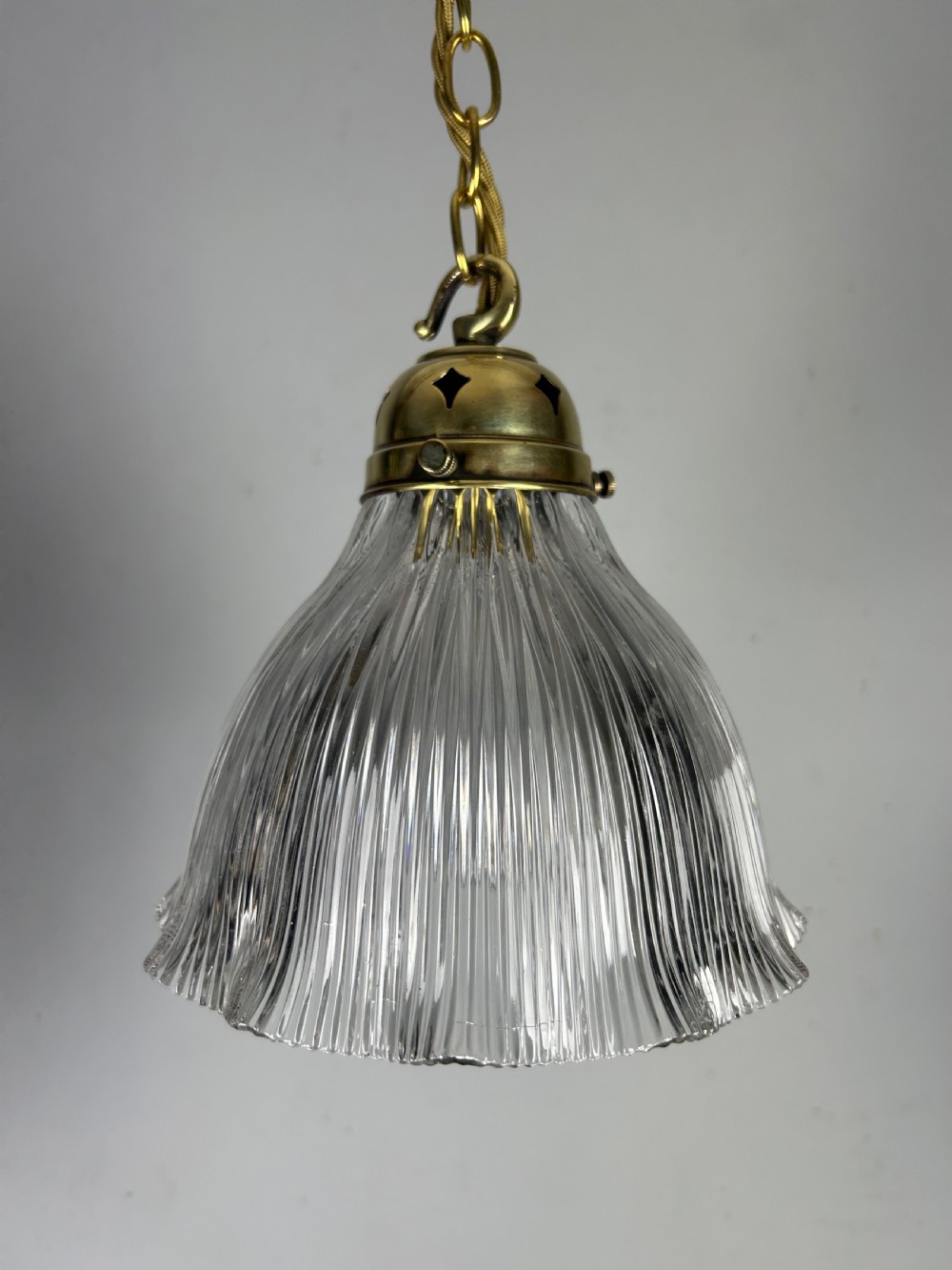 Holophane Pendant Ceiling Light With Original Shade View VII