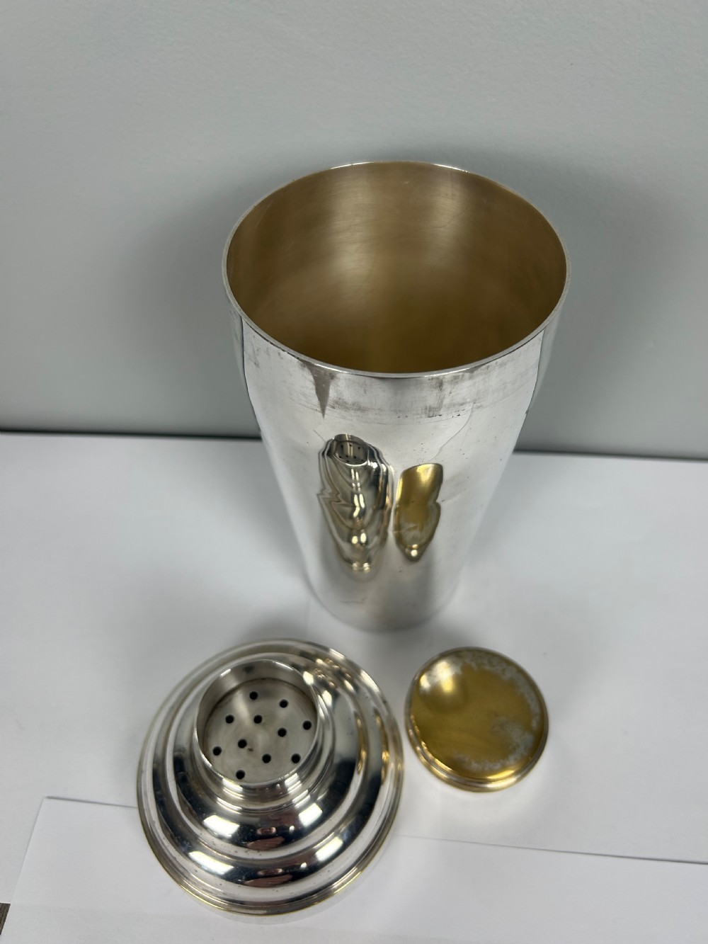 French Silver Plated Art Deco Cocktail Shaker View IV